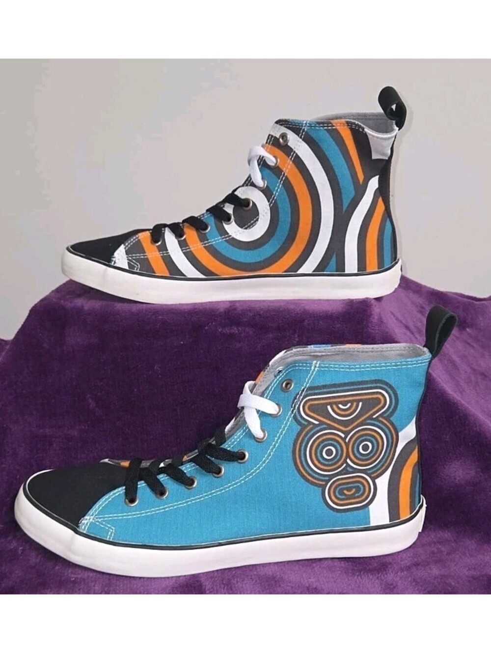 BLANX Mestiza Dr. Alderete Sombra High Top Sneakers Men's 11 NIB Graphic Shoes